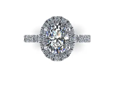 Diamond Fashion Ring R6 3D print model