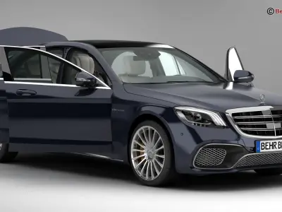Mercedes S Class AMG S65 2018 3D model