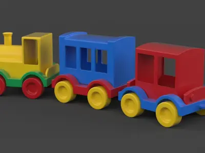 Toy Train 3D model order