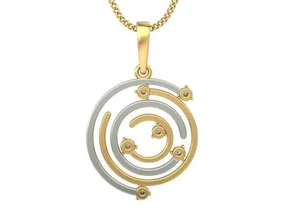 Solitaire Women Pendant 3dm STL OBJ FBX Renders Details 3D print model 46
