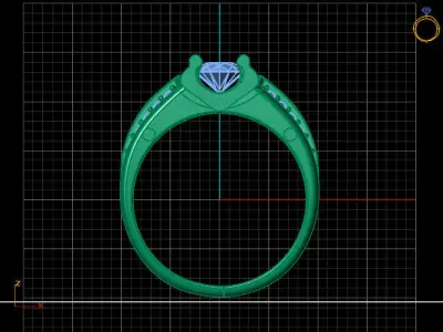 Women Ring 3DM Womens Ring 3d models 3D print model 3D print model 5