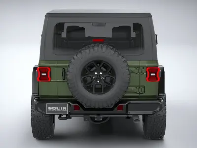 Jeep Wrangler Willys 2024 3D model