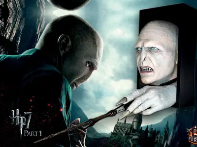 Voldemort with removable wand - Book Nook 3D print model