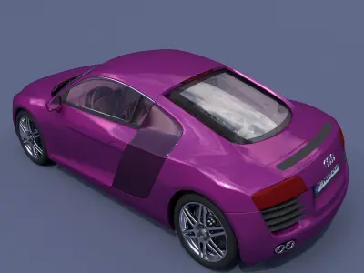 Audi R8 3D model 21