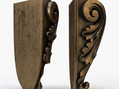 bracket CNC 3D print model