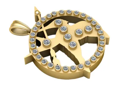 Aviation Pendant Airplane Jewelry  pendant  3D print model