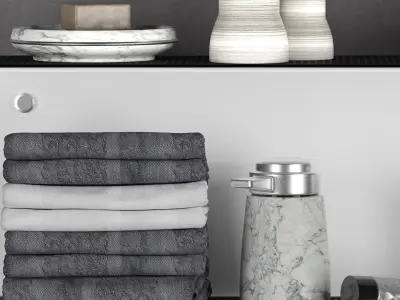 Bathroom set 6 3D model