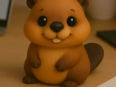 Beaver - Kawaii Animals Collection 3D print model