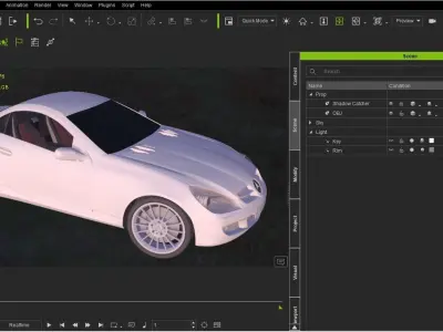 MERCEDES - 3DS - FBX - OBJ - iProp - ICLONE 7 3D model 3D model