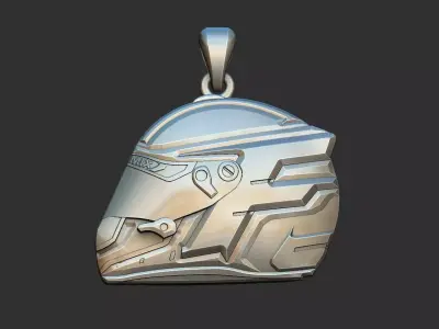 Motorcycle Helmet Pendant 3D print model