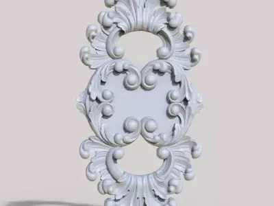 Classic decor 3D CNC print model 01 3D print model 03 3D model