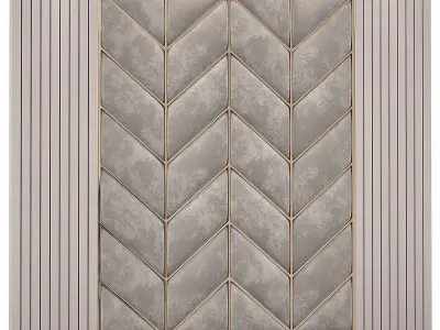 Decor chevron pattern 3D model