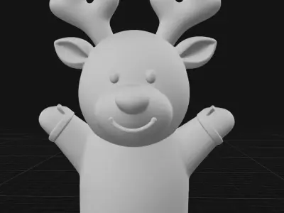 Reindeer 3D print model