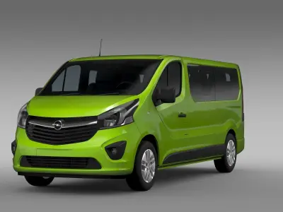 Opel Vivaro Window Van 2017 L2H1 3D model