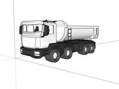 Low Poly Truck Low-poly 3D model Free low-poly 3D model