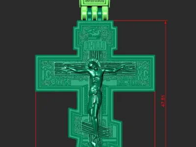 ORTHODOX CROSS 3 Printable Model 3D print model
