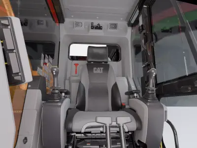 CAT excavator 335F High Quality Cab 3D model