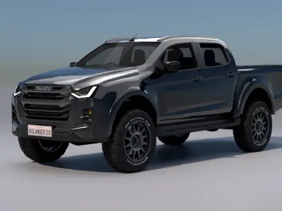 All New ISUZU D MAX Hi-Lander 2022 Minor Change 3D model