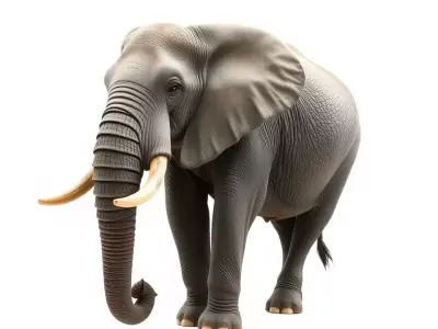 Majestic Elephant model pack Low-poly 3D model