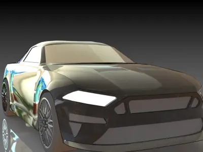Ford Mustang Free 3D print model