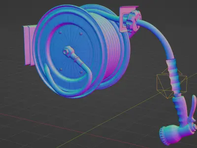 HOSE REEL 3D model