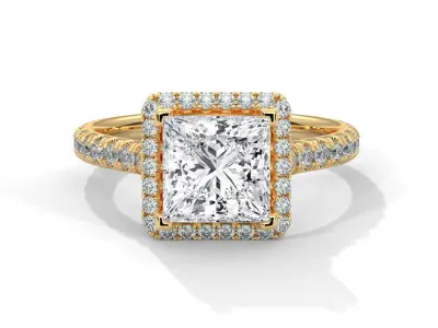 solitaire ring with detail images and 360 render videos 89 3D print model