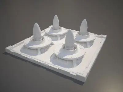 Miniature Nuclear Arsenal Hangar 3D print model