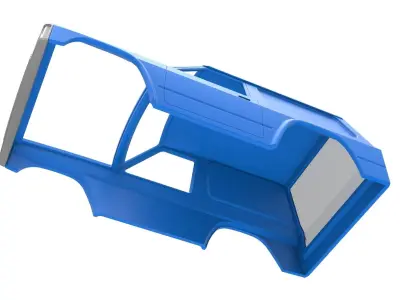 Shell of Uphill Sand Racing Dragster V2 Scale 1 to 25 3D print model