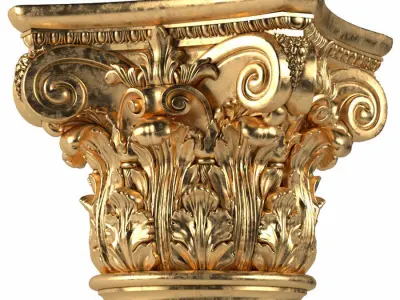 Column capital set 3D model