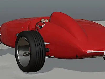 1959 Troy Roadster - High Poly 3D model