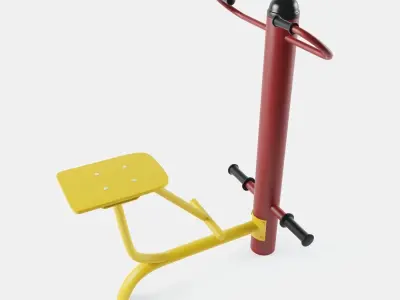 Outdoor Gym Set 002 3D model