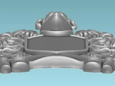 Blason Medieval -  Escudo de Armas STL CNC ARTCAM ASPIRE 3D print model