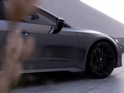 AXELOR Atrium Court - Automotive CGI Blender Scene 3D model