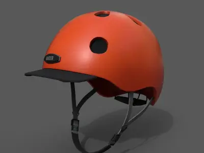 Helmet sport Color 3d Generic fantasy low poly  Low-poly 3D model