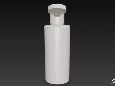 Plastic Flip Top Bottle Low-poly 3D model