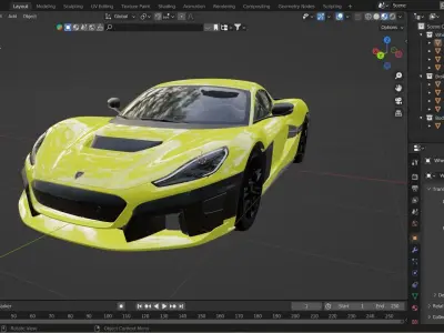 2021 RIMAC Nevera 3D model
