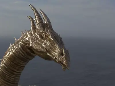 Dragon Tall Fin head 3D model