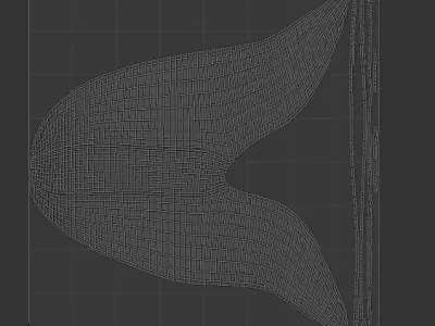 Abstract portrait of flowers in marble 3D model