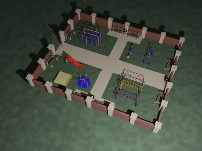 Childrens park 3D model