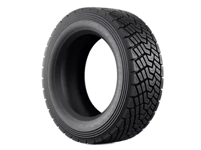 Offroad Car Tire Low-poly 3D model