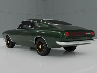 Car 1968 Plymouth baracuda 3D model