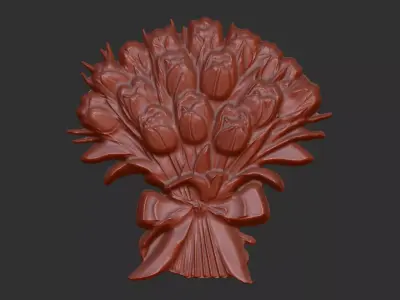Tulip flower cnc  3D print model