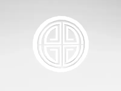 China Type Decoration v1 002 Low-poly 3D model