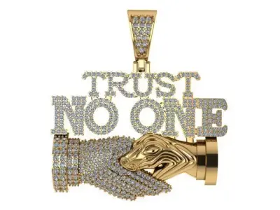 snake and hand pendant 3D print model