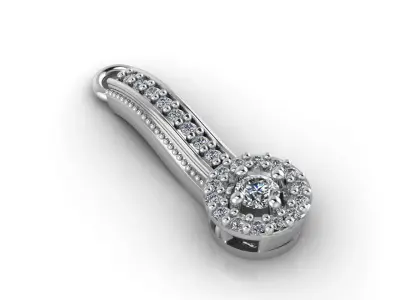 Mini Set Ring Pendant Earrings STL 3DM Womens Jewelry 3D print model