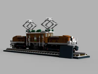 LEGO CREATOR EXPERT CROCODILE LOCOMOTIVE 10277 3D model