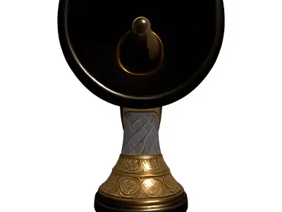 Fantasy Ornate Royal Megaphone Low-poly 3D model
