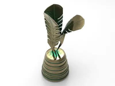 Leafy Decor Low-poly 3D model