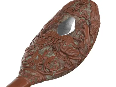 Decorative hay-day Honormen Class 1936 Carved spoon 3D model