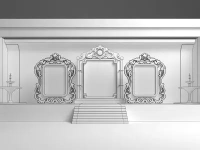 Modern Wedding Stage 3D model